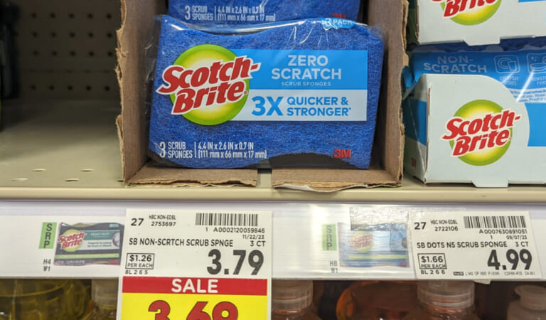 Scotch-Brite Sponges 3-Pack As Low As $1.69 At Kroger