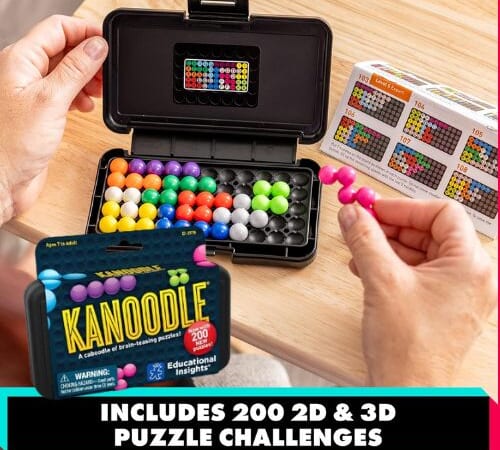 Educational Insights Kanoodle 3D Brain Teaser Puzzle Game $7.49 (Reg. $14) – Featuring 200 Challenges, Stocking Stuffer,