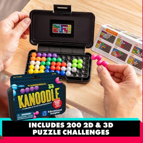 Educational Insights Kanoodle 3D Brain Teaser Puzzle Game $7.49 (Reg. $14) – Featuring 200 Challenges, Stocking Stuffer,