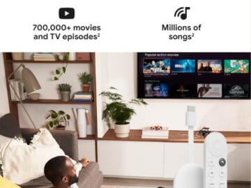 Google Chromecast with Google TV 4K Streaming Media Player $38 Shipped Free (Reg. $50)