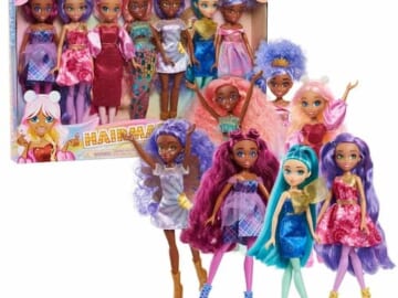 Hairmazing Fantasy Fashion Dolls 7-Pack