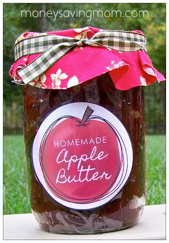 Apple Butter Recipe + Free Printable Gift Tags!