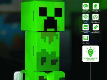 Minecraft Green Creeper Body 12-Can 8-Liter 2-Door Mini Fridge $55 Shipped Free (Reg. $168)