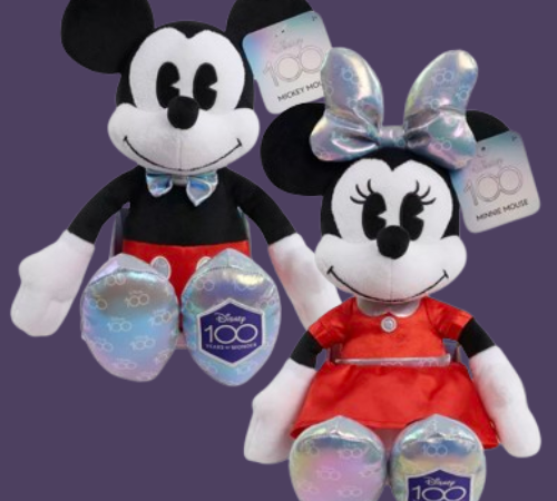 Disney 100 Years Mickey OR Minnie Mouse Plush $7.99 (Reg. $30)
