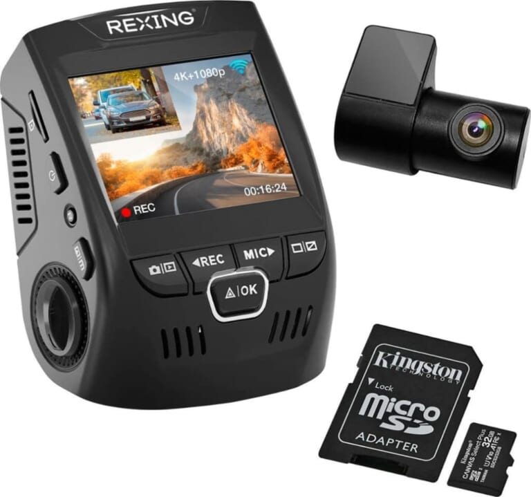 Rexing V1P Plus 4K UHD Front and Rear Dash Cam for $120 + free shipping