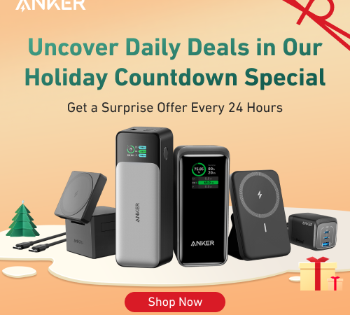 Anker Holiday Sale: Up to 50% Off Power Banks, Wireless Chargers, and more!