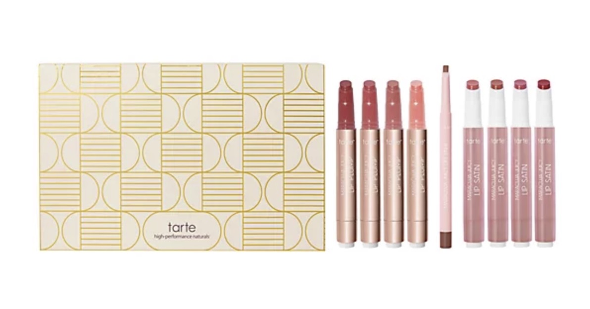 tarte 9-Piece Maracuja Juicy Lip Vault with Gift Box