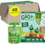 GoGo squeeZ Fruit on the Go, Apple Apple, 3.2 oz (Pack of 48)