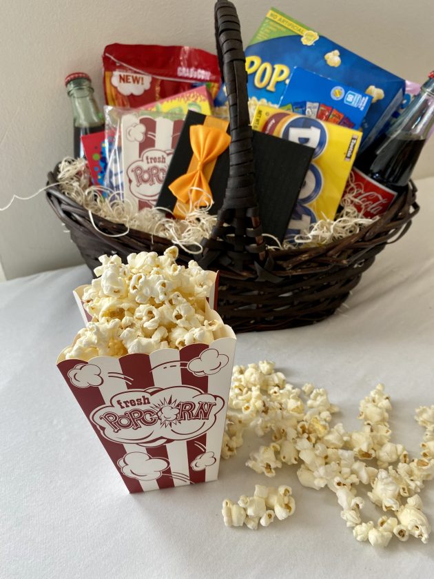 DIY Family Movie Night Gift Basket