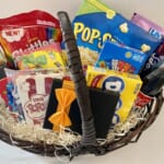 DIY Family Movie Night Gift Basket + Free Printable Gift Tags!
