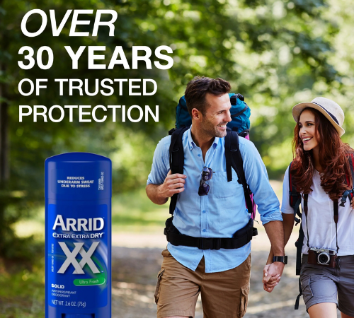 Arrid XX Extra Extra Dry Anti-Perspirant Deodorant, 2.6 Oz $1.36 (Reg. $10)