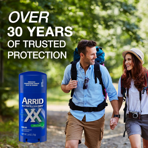 Arrid XX Extra Extra Dry Anti-Perspirant Deodorant, 2.6 Oz $1.36 (Reg. $10)