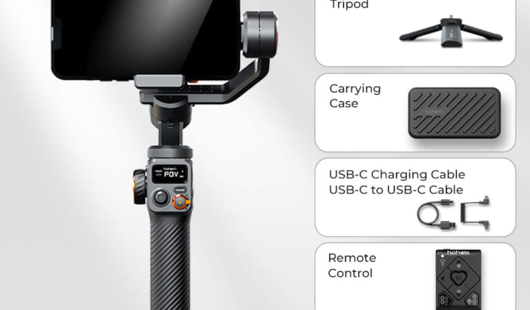 Hohem iSteady M6 Kit Gimbal Stabilizer Kit with AI Magnetic Tracking for $167 + free shipping