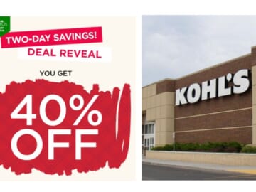 Kohl’s Mystery Savings Email, Up to 40% Off!