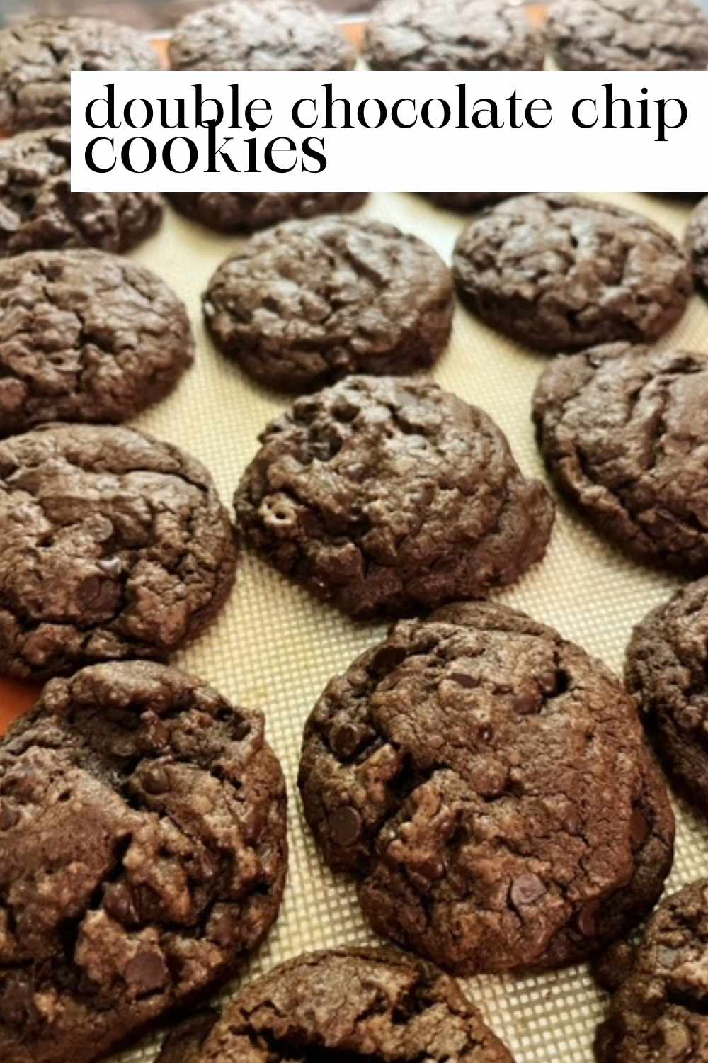 These cookies are for the chocolate lovers! This double chocolate chip cookies recipe combines a chocolate cookie dough and chocolate chips.