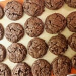 These cookies are for the chocolate lovers! This double chocolate chip cookies recipe combines a chocolate cookie dough and chocolate chips.