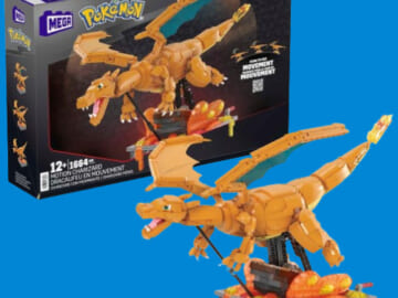 MEGA Pokémon Charizard 1663-Piece Building Set for Adults $70.07 when you buy 2 (Reg. $140) – 11 Inches Tall, With Motion