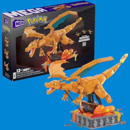 MEGA Pokémon Charizard 1663-Piece Building Set for Adults $70.07 when you buy 2 (Reg. $140) – 11 Inches Tall, With Motion