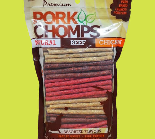 Pork Chomps Dog Chews, 5-inch Munchy Sticks, Assorted Flavors, 100 Count as low as $6.23 when you buy 4 (Reg. $22.41) + Free Shipping – $0.06/Stick