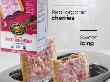 Nature’s Path Organic Frosted Cherry Pomegranate Toaster Pastries, 6-Count as low as $3.68 when you buy 4 (Reg. $4.09) + Free Shipping