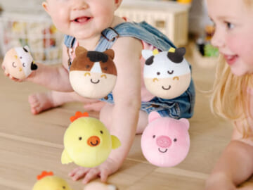 Melissa & Doug Rollables Infant and Toddler Toy, 4-Pack $5 (Reg. 11) – $1.25 Each,  Farm Friends, Safari Friends