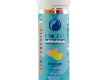 Proleve 25mg Broad Spectrum Gummy Cubes 30-Count Bottle: Buy 1, get 2 more free + free shipping w/ $50