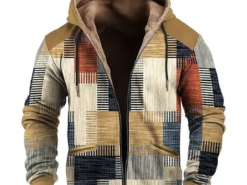 Men's Plaid Graphic Hoodie for $21 + $10 s&h