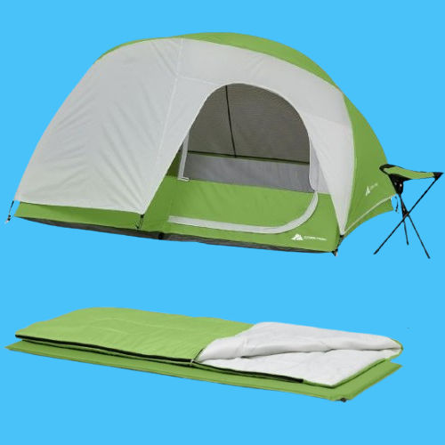 Ozark Trail 4-Piece Camping Combo $49 Shipped Free (Reg. $99) – Tent, Sleeping bag, Camp Pad, & Stool