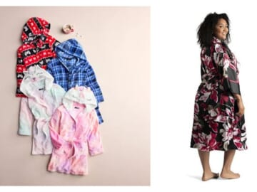 Kohl’s | Robes for the Entire Family Starting at $11.40