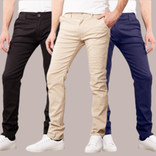 Men’s 2-Pack Slim Fit Cotton Stretch Classic Chino Pants $15 After Code (Reg. $60) – $7.50 each – Sizes 30-40