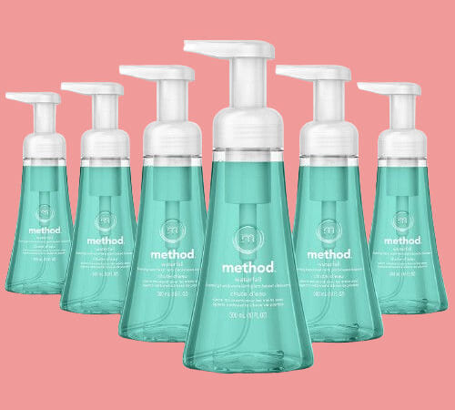 Method Foaming Hand Soap, Waterfall, 6-Pack as low as $12.94 Shipped Free (Reg. $19.46) -$2.16/ 10-oz Bottle
