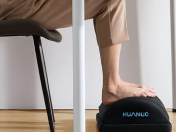 Prime Members: Double Layer Adjustable Foot Rest with 2 Covers $12.83 After Code + Coupon (Reg. $37) + Free Shipping