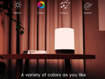 Dimmable Color Changing Bedeside Lamp & Bluetooth Speaker $9.49 After Code (Reg. $19) – 4 Colors