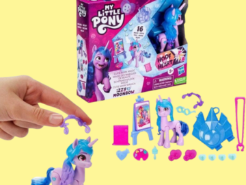 My Little Pony Make Your Mark Toy Magic Izzy Moonbow 16-Piece Set $5.99 (Reg. $10) – 3-Inches Hoof to Heart, Comes with Surprise Accessories