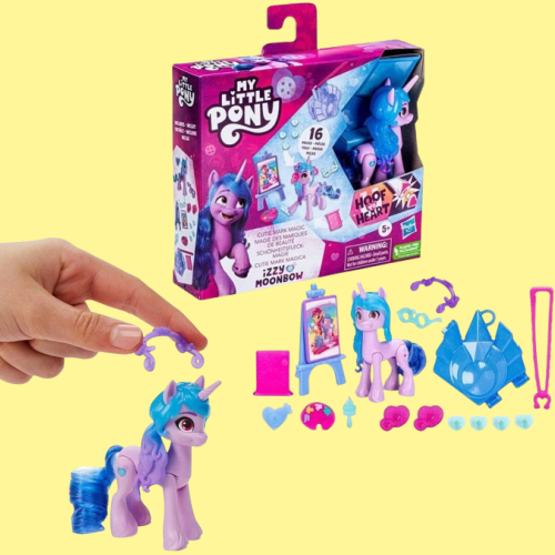 My Little Pony Make Your Mark Toy Magic Izzy Moonbow 16-Piece Set $5.99 (Reg. $10) – 3-Inches Hoof to Heart, Comes with Surprise Accessories