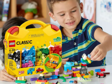 LEGO Classic Creative 213-Piece Suitcase with Sorting Storage Organizer Case $13.79 (Reg. $20)
