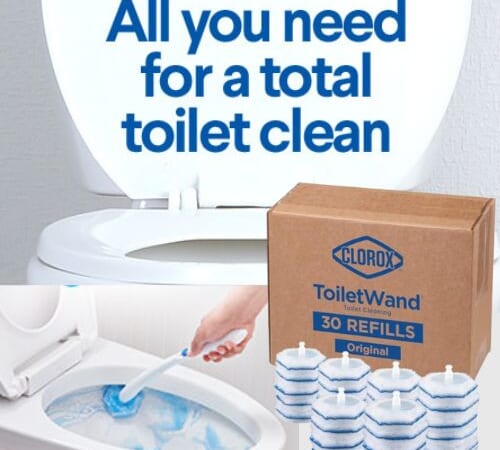 Clorox ToiletWand Disinfecting Refills, 30-Count as low as $12.57 After Coupon (Reg. $19.49) + Free Shipping – 42¢/Refill