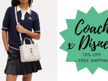 Coach Outlet x Disney | 70% Off + FREE Shipping