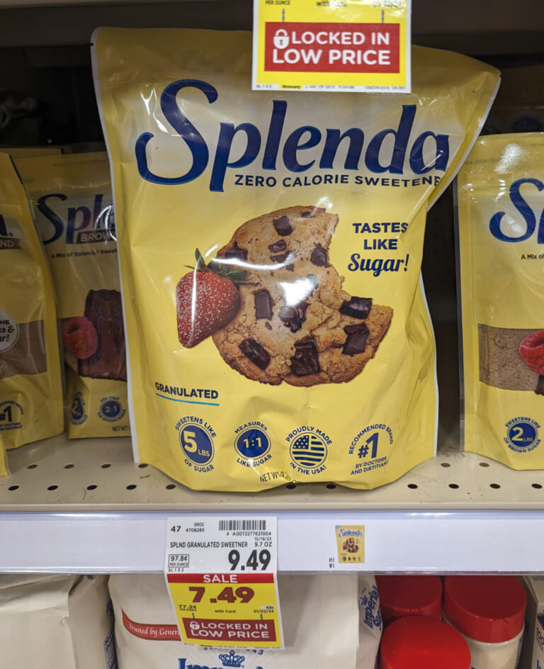 Get The Bags Of Splenda Zero Calorie Granulated Sweetener For Just $3.49 At Kroger (Regular Price $9.49)