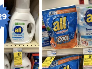 $1.29 all Detergent at CVS