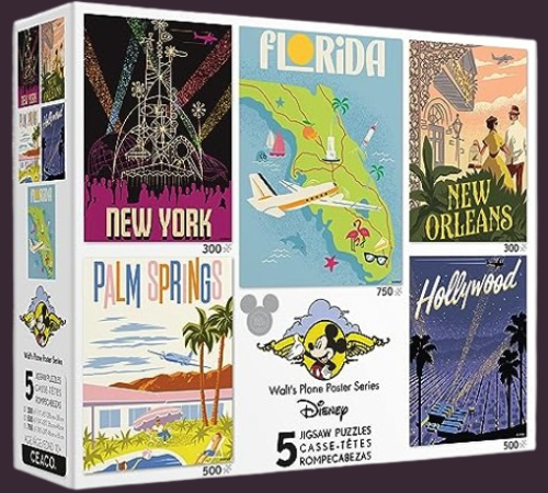 Limited Edition Disney Jigsaw Puzzle 5-in-1 Multipack $7 (Reg. $17) – $1.40/Puzzle