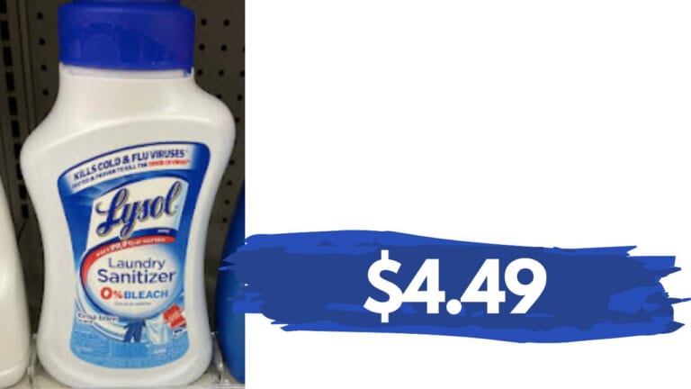 Get Lysol Laundry Sanitizer at Walgreens for $4.49