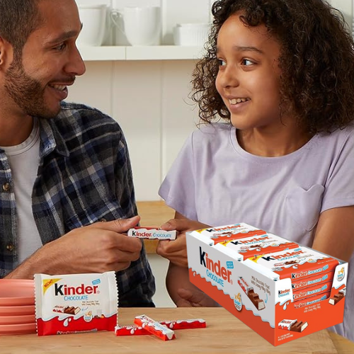 Kinder Milk Chocolate 18-Pack Candy Bars w/ Creamy Milky Filling $16.48 (Reg. $25.37) – 92¢/Pack or 23¢/Bar