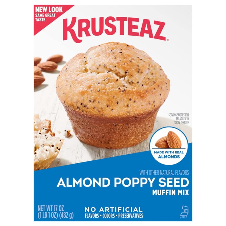 Krusteaz Almond Poppy Seed Muffin Mix, 12-Pack as low as $24.40 Shipped Free  (Reg. $57) – $2.03/17 oz. Box, Makes 24 mini muffins or 12 standard muffins