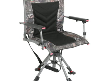 Mossy Oak Camouflage Swivel Blind Chair for $53 + free shipping