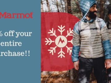 Marmot | Extra 30% Off + Free Shipping | Ends Today