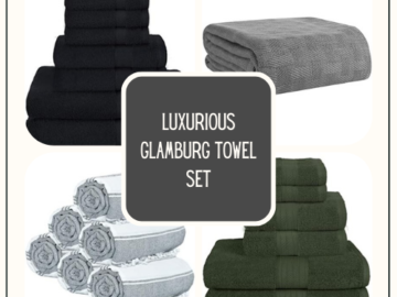 Today Only! Save on Luxurious Glamburg Towel Set from $19.19 (Reg. $29.99+)