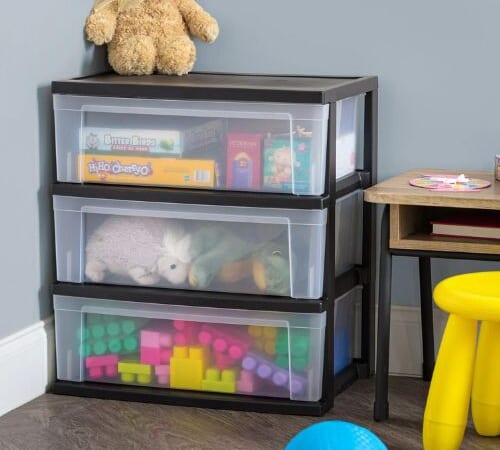 IRIS USA 3-Drawer Wide Plastic Storage Drawer, 2-Pack $30 (Reg. $70) – $15 Each