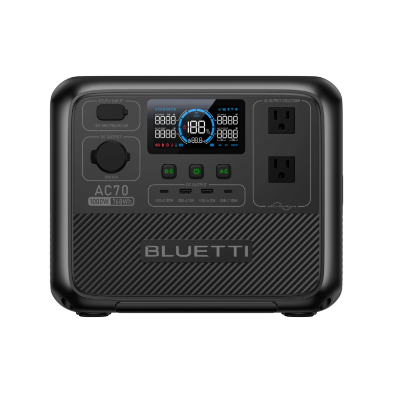 Bluetti AC70 1,000W Portable Power Station for $479 + free shipping