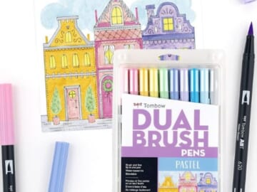 Dual Brush Pen Art Markers, Pastel, 10-Pack as low as $10.68 Shipped Free (Reg. $24) – $1.07/Pen